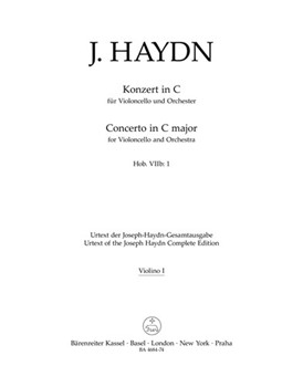 Concerto for Violoncello and Orchestra C major Hob.VIIb:1 by Haydn Joseph for