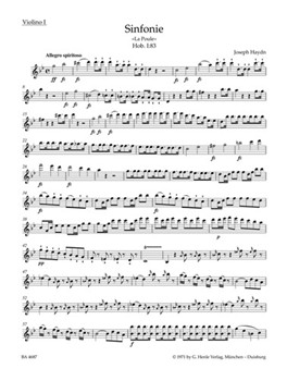 Symphony G minor Hob. I:83 "La Poule" by Haydn Joseph for