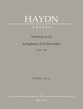 Symphony E-flat major Hob. I:84 by Haydn Joseph for Fl/2Ob/2ba