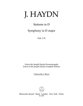 Symphony D major Hob. I:93 by Haydn Joseph for