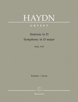 Symphony D major Hob. I:93 by Haydn Joseph for Orch