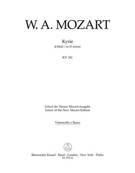Kyrie D minor K. 341 (368a) by Mozart Wolfgang Amadeus for