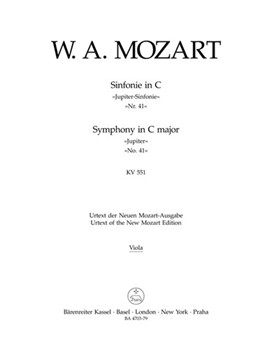 Symphony Nr. 41 C major K. 551 "Jupiter Symphony" by Mozart Wolfgang Amadeus for