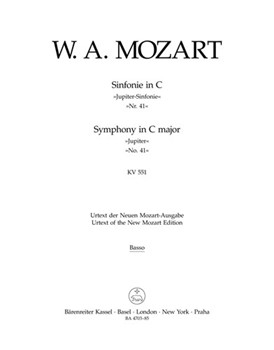Symphony Nr. 41 C major K. 551 "Jupiter Symphony" by Mozart Wolfgang Amadeus for