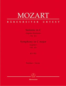 Symphony #41 in C Major K551 - Jupiter Symphony by Mozart Wolfgang Amadeus for Full Score