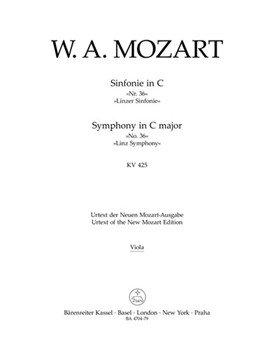 Symphony Nr. 36 C major K. 425 "Linz Symphony" by Mozart Wolfgang Amadeus for