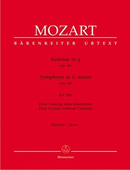 Symphony #40 in G minor K550 by Mozart Wolfgang Amadeus for Full Score