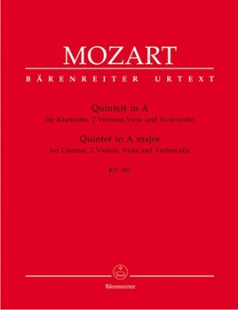 Quintet In A Major K581 (clarinet 5tet) by Mozart Wolfgang Amadeus for Clarinet w/str