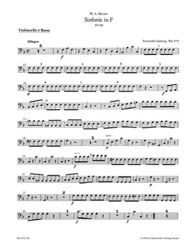 Symphony Nr. 18 F major K. 130 by Mozart Wolfgang Amadeus for
