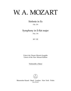 Symphony Nr. 19 E-flat major K. 132 by Mozart Wolfgang Amadeus for