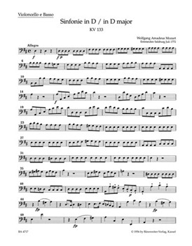 Symphony Nr. 20 D major K. 133 by Mozart Wolfgang Amadeus for