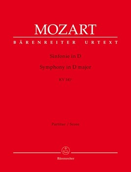 Symphony D major K. 141a(161) -"Overture to K. 126 ""Il sogno di Scipione"""- by Mozart Wolfgang Amadeus for 2Fl/2Ob/2H