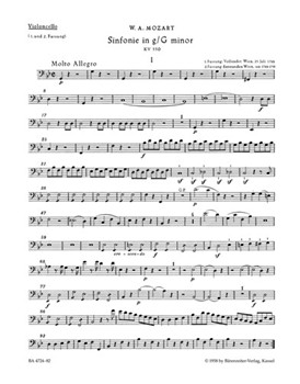 Symphony Nr. 40 G minor K. 550 by Mozart Wolfgang Amadeus for