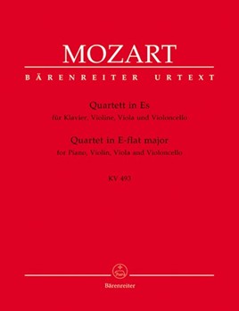 Quartet for Piano Violin Viola and Violoncello K. 493 by Mozart Wolfgang Amadeus for Piano/V/Va
