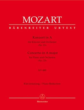 Concerto #23 K488 A Major by Mozart Wolfgang Amadeus for 2 Piano 4 Hands