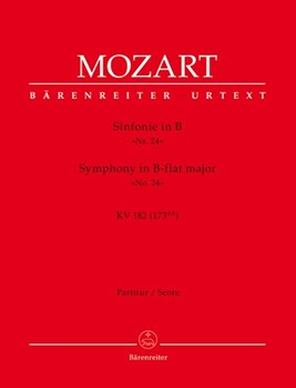 Symphony Nr. 24 B-flat major K. 182 (173dA) by Mozart Wolfgang Amadeus for 2Fl/2Ob/2H