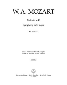 Symphony Nr. 28 C major K. 200(173e) by Mozart Wolfgang Amadeus for