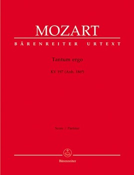 Tantum ergo K. 197 (Anh. 186e) by Mozart Wolfgang Amadeus for Mixed Choir
