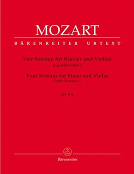 vier Sonatas for Violin and Piano -Early Sonatas I K. 6-9- (Sonatas for Violin) by Mozart Wolfgang Amadeus for V/Piano/ha