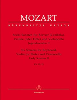 6 Sonatas by Mozart Wolfgang Amadeus for Piano Trio