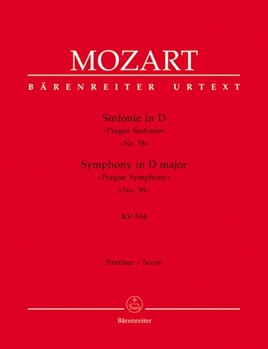 Symphony Nr. 38 D major K. 504 "Prague Symphony" by Mozart Wolfgang Amadeus for 2Fl/2Ob/2b