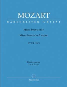 Missa Brevis In F Major by Mozart Wolfgang Amadeus - Kv192 - for SATB
