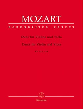 Duos For Violin & Viola Kv 423/4 by Mozart Wolfgang Amadeus for Str Duet