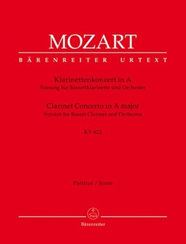 Concerto for Clarinet and Orchestra A major K. 622 (Reconstructed Version for Basset Clarinet and Or by Mozart Wolfgang Amadeus for Clarinet-B