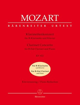 Concerto In A Major Kv622 B-fl Version by Mozart Wolfgang Amadeus - B-flat Version - for Clarinet Solo