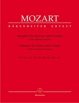 Sonatas For Piano And Violin by Mozart Wolfgang Amadeus for Violin and Piano (Early Viennese)