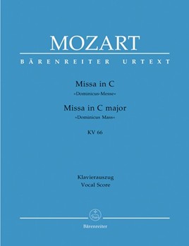 Missa C major K. 66 "Dominicus Mass" by Mozart Wolfgang Amadeus - Focke Martin - for SSolo/ASol