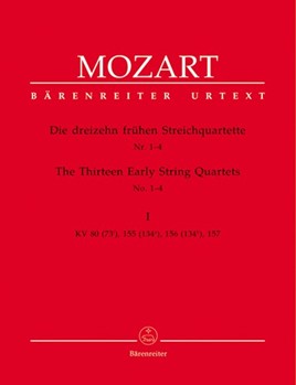 13 Early String Quartets by Mozart Wolfgang Amadeus for Str Quartet (V.1 # 1-4)