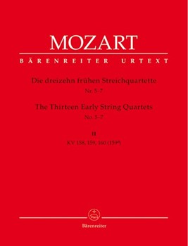 13 Early String Quartets by Mozart Wolfgang Amadeus for Str Quartet (V.2 # 5-7)