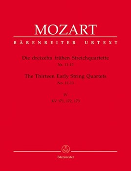 13 Early String Quartets Volume 4 (11-13) by Mozart Wolfgang Amadeus for Str Quartet (V.4 #11-13)