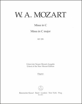 Missa C major K. 258 by Mozart Wolfgang Amadeus for