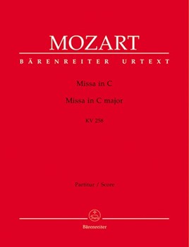 Missa C major K. 258 by Mozart Wolfgang Amadeus for SSolo/ASol