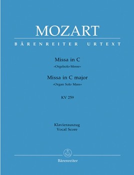 Missa In C Major by Mozart Wolfgang Amadeus - Kv259 - for SATB