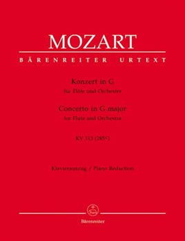 Concerto In G Major KV 313 by Mozart Wolfgang Amadeus - Schelhaas Martin / Brown Rachel / Engel Karl / Hunteler Konrad - for Flute and Piano (Urtext)