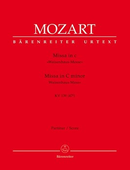 Missa C minor K. 139 (47a) "Waisenhaus Mass" by Mozart Wolfgang Amadeus for SSolo/ASol