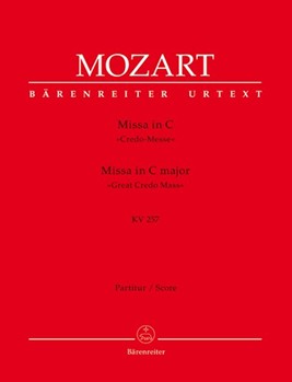 Missa C major K. 257 "Great Credo Mass" by Mozart Wolfgang Amadeus for SSolo/ASol
