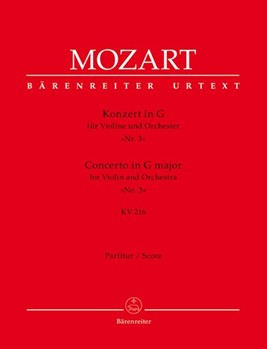 Concerto for Violin and Orchestra Nr. 3 G major K. 216 by Mozart Wolfgang Amadeus for V-Solo/2Ob