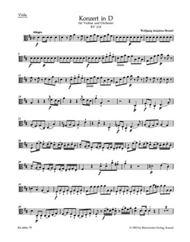 Concerto for Violin and Orchestra Nr. 4 D major K. 218 by Mozart Wolfgang Amadeus for