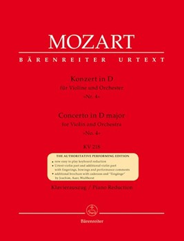 Concerto #4 In D Major K218 by Mozart Wolfgang Amadeus - Schelhaas Martin - for Violin and Piano