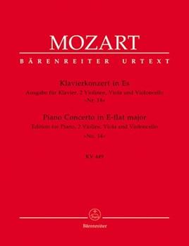 Concerto Nr. 14 E-flat major K. 449 by Mozart Wolfgang Amadeus for Piano/2V/V