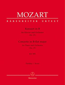 Concerto for Piano and Orchestra Nr. 27 B-flat major K. 595 by Mozart Wolfgang Amadeus for Piano-Solo