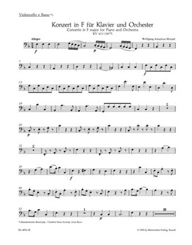 Concerto for Piano and Orchestra Nr. 11 A major K. 413(387a) by Mozart Wolfgang Amadeus for