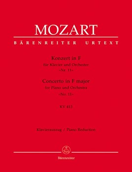Concerto #11 K413 F Major by Mozart Wolfgang Amadeus - Topel - for 2 Piano 4 Hands