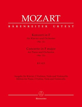 Concerto for Piano and Orchestra No. 11 F major KV 413 by Mozart Wolfgang Amadeus for Piano/2V/V
