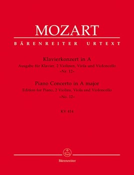 Piano Concerto No. 12 A major KV 414 by Barthel Ernst R. - Barthel Ernst R - for Piano/2V/V