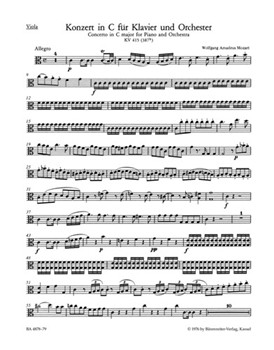 Concerto for Piano and Orchestra Nr. 13 C major K. 415 (387b) by Mozart Wolfgang Amadeus for